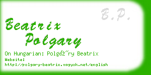 beatrix polgary business card